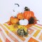 14 Pcs Assorted Artificial Orange and White Pumpkins Harvest Decorative Pumpkins